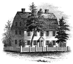 The Webb House. This house is still standing (1848), in the central part of Wethersfield, a few rods south of the Congregational Church.