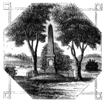 "Monument at Concord."&mdash;Lossing, 1851