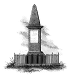 "Monument at Lexington, up close view."&mdash;Lossing, 1851