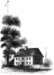 "The Alden Tavern."&mdash;Lossing, 1851