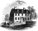 "Prescott's Headquarters."&mdash;Lossing, 1851