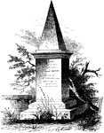 General Anthony Wayne's monument at St. David's Episcopal Church, Radnor, Pennsylvania.