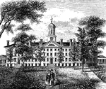 "Nassau Hall, Princeton College."&mdash;Lossing, 1851