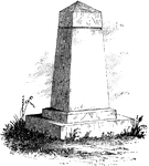 "Treaty Monument. This monument stands near the intersection of Hanover and Beach Streets, Kensington, on the spot where the celebrated <em>Treaty Tree</em> stood. The tree was blown down in 1810, when it was ascertained to be 283 years old. When the British were in possession of Philadelphia, during the winter of 1778, their foraging parties were out in every direction for fuel. To protect this tree from the ax, Colonel Simcoe, of the Queen's Rangers, placed a sentinel under it. Of its remains, many chairs, vases, work-stands, and other articles have been made. The commemorative monument was erected by the Penn Society. Upon it are the following inscriptions: North Side: 'Treaty ground of William Penn and the indian nation, 1682. Unbroken Faith.' South Side: 'William Penn, born 1644. Died, 1718.' West Side: 'Placed by the Penn Society, A. D. 1827, to mark the site of the great Elm Tree.' East Side: 'Pennsylvania founded, 1681, by deeds of Peace.'"&mdash;Lossing, 1851