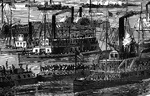 Ships at the burning of the White House.