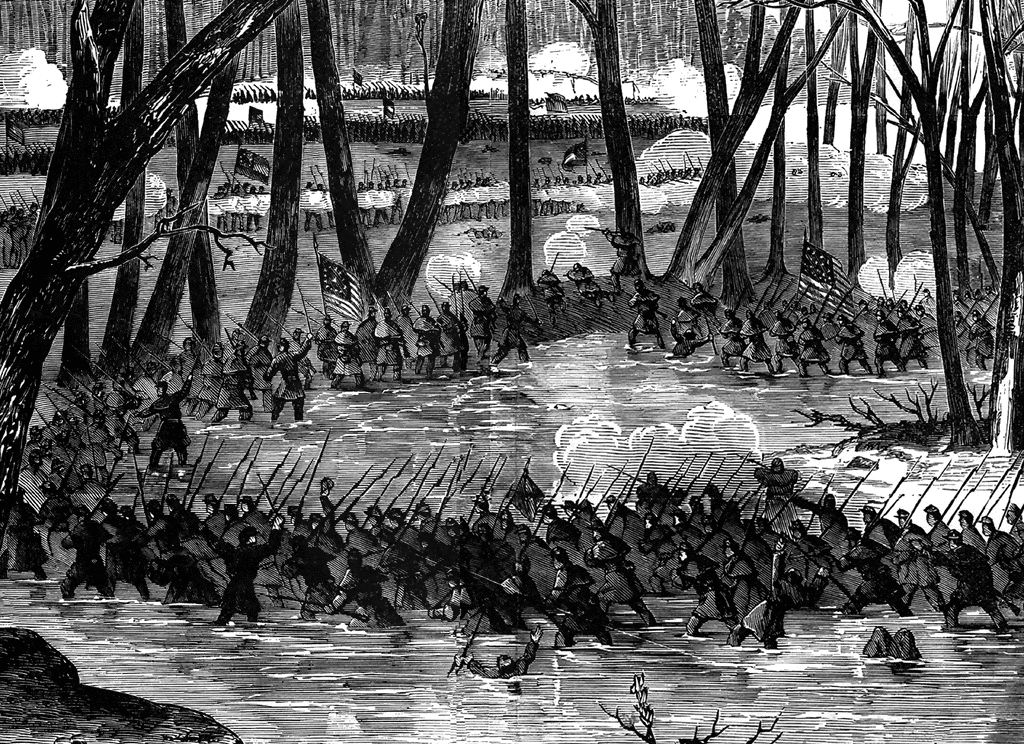 Battle river. Битва у озера Смолина 1502. Сражение при Стоун-Ривер. Сражение у озера Смолина. Битва на озере.