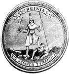 "Great Seal of Virginia."&mdash;Lossing, 1851
