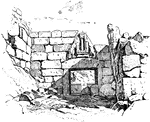 "Gate of Mycenae, the City of Agamemnon."—Colby, 1899