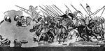 The Battle of Issus, during the conquest of Persia.