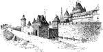 German walled town during the Middle Ages.