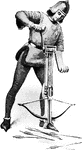 Crossbowman from the 15th century