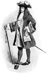 Costume of the time of Louis XIV.