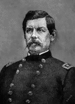 "George Brinton McClellan was born at Philadelphia, December 3, 1826. He was for two years a student in the University of Virginia, but in 1842 he became a cadet at West Point, where he was the youngest in his class. He made his mark, however, for, on graduating in 1846, he stood second in general rank, and first in engineering. He engaged in the Mexican War, and took part in the siege of Vera Cruz, along with Lee and Beauregard. He was brevetted captain, and after the war he was employed by the government in surveys beyond the Mississippi. When the Crimean War occurred, Captain McClellan was one of a commission sent by the United States government to examine the military systems of Europe, and to report on the better organization of the American army. He made an important report, on his return, and then retired from the service, and became president of the Ohio and Mississippi Railroad. He was living in Cincinnati when the war broke out, and the governor of Ohio at once commissioned him major general of the Ohio militia. He had most winning qualities and an unblemished character, so that he attached every one who came in contact with him. Near the close of the war, he became the Democratic candidate for the Presidency. He was elected governor of New Jersey in 1877, and died at Orange, in that State, October 29, 1885."—Scudder, 1897