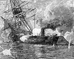 The Merrimac sinking the Cumberland.