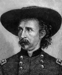 "George Armstrong Custer, a brilliant cavalry officer, was born at New Rumley, Ohio, December 5, 1839. He graduated at West Point, in 1861, and at once engaged in active service, being in the Bull Run battle. Throughout the war, it is said he never lost a gun or a flag, and captured more guns, flags and prisoners than any other officer not commanding an army. After the war he served on the frontier, and it was largely his reports of the fertility and mineral wealth of the Black Hills that stimulated the movement of population in that direction."&mdash;Scudder, 1897