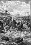 Death of Magellan at the Philippine Islands.