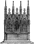 "Gothic Altar. An Altar is an erection made for the offering of sacrifices for memorial purposes, or for some other object. An altar designed for sacrifice is mentioned in Scripture as early as the time of Noah."&mdash;(Charles Leonard-Stuart, 1911)