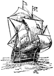 Santa Maria under sail