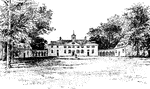 View of Mount Vernon, home of George Washington
