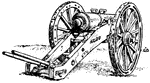 Cannon used at the time of the American revolution