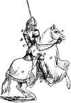"Armor and Equipment for man and horse, about 1290."-Whitney, 1902