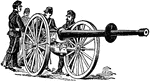 "Ordinance is military guns of the larger class; artillery; also called rifles, guns, or cannon."&mdash;(Charles Leonard-Stuart, 1911)