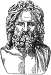 "Zeus of Otricoli. (Marble bust in the Vatican.)" &mdash; The Delphian Society, 1913