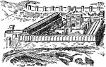 An illustration of ancient Jerusalem.