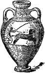 "Jar for carrying wine, <em>Amphora</em>." &mdash; The Delphian Society, 1913