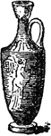 "Oil-jar, <em>Lekythos</em>." &mdash; The Delphian Society, 1913