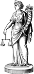Personification of law and justice