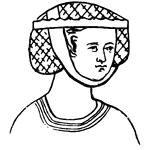 Female head-dress from the time of Edward I