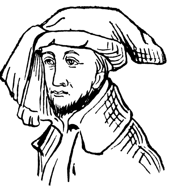 Male Head-Dress, 15th Century England | ClipArt ETC