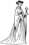 Female costume, 15th century England