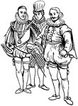 Male costumes, from the time of Elizabeth I