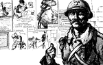 Political Cartoon of France at War