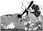 Scene from the story, "The White Blackbird."