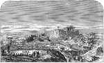 "Athens restored, from the Pnyx." &mdash; Smith, 1882