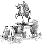 "Equestrian state of Marcus Aurelius." &mdash; Young, 1901