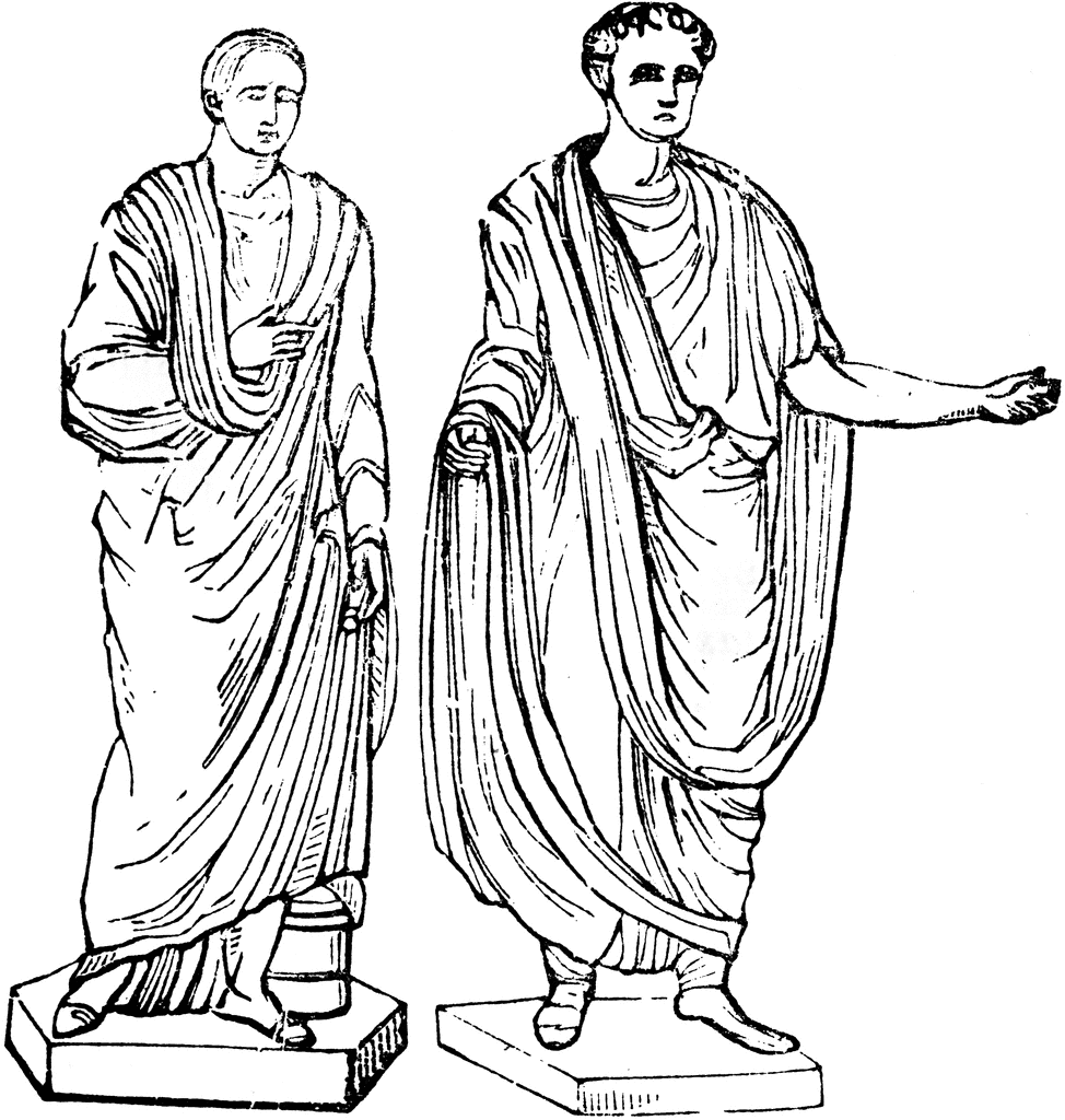 Emperor Tiberius Wearing Toga Roman Emperor Vintage Line