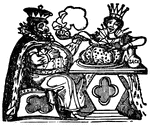 King Arthur eating his pudding, from "King Arthur."
