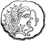 A Gallic Coin. Front.