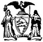 Seal of the state of New York, 1890