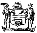 Seal of the state of Delaware, 1890