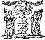 Seal of the state of New Jersey, 1890