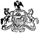 Seal of the commonwealth of Pennsylvania, 1890