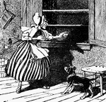 Old Mother Hubbard went to the cupboard to get her poor dog a bone; But when she came there, the cupboard was bare, and so the poor dog had none.