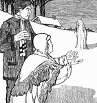 Scene from the story, "The Snow Maiden."