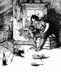 Scene from the story, "Whittington and His Cat."