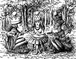 Scene from the story, "Queen Alice."